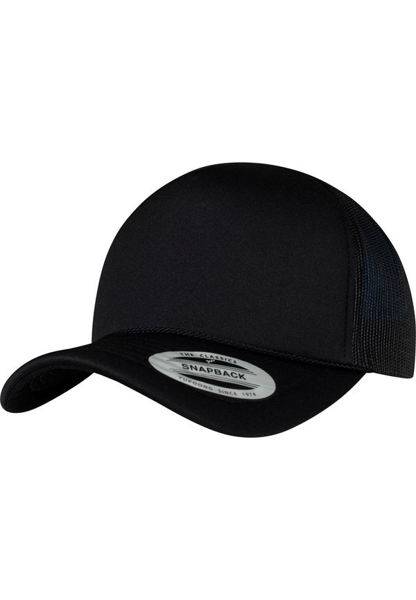 Flexfit Foam Trucker Cap Curved Visor blk/blk/blk