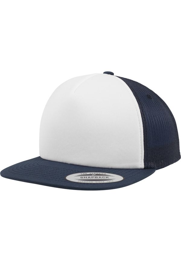 Flexfit Foam Trucker with white front nvy/wht/nvy