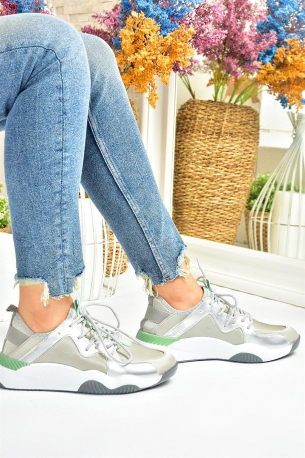 Fox Shoes Fox čevlji Siva tkanina Ženske superge Športni čevlji