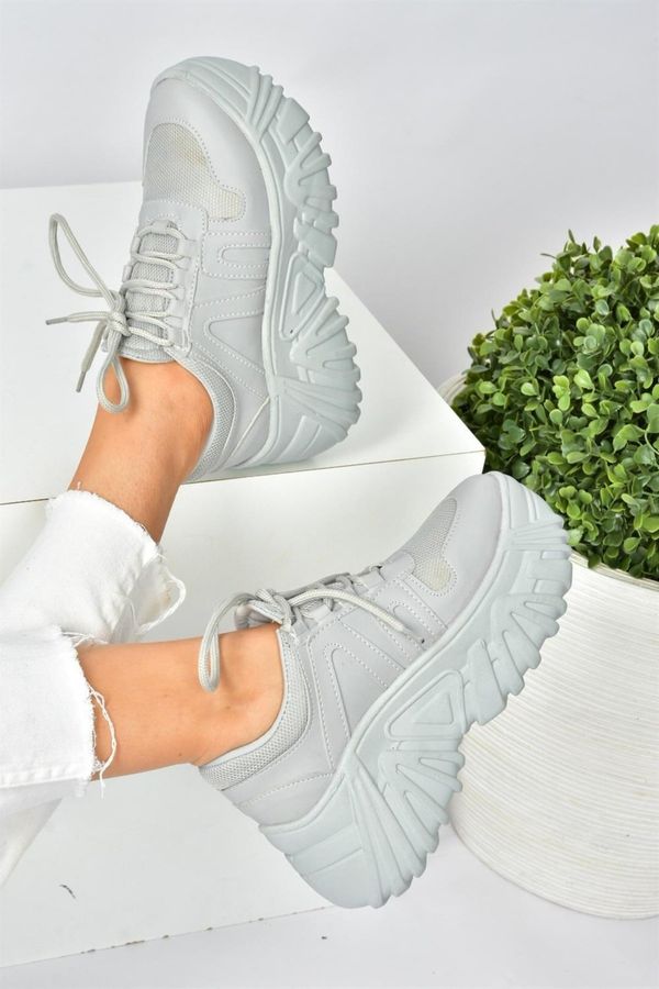 Fox Shoes Fox Shoes Gray Thick-soled Women's Sports Shoes