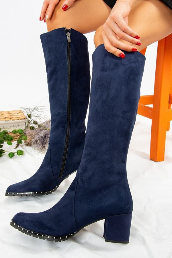 Fox Shoes Fox Shoes Navy Blue Women's Boots