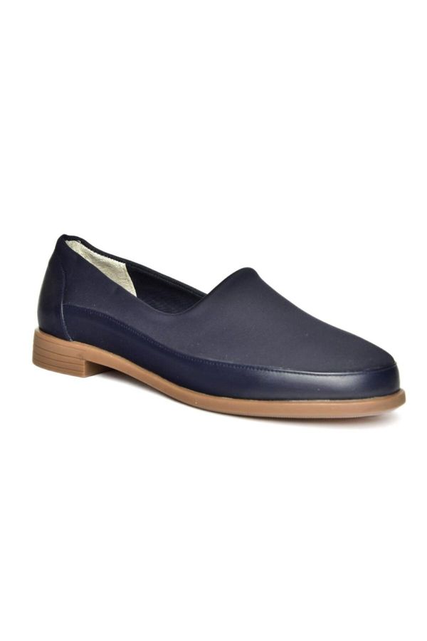 Fox Shoes Fox Shoes R908019003 Navy Blue Genuine Leather Women's Shoes