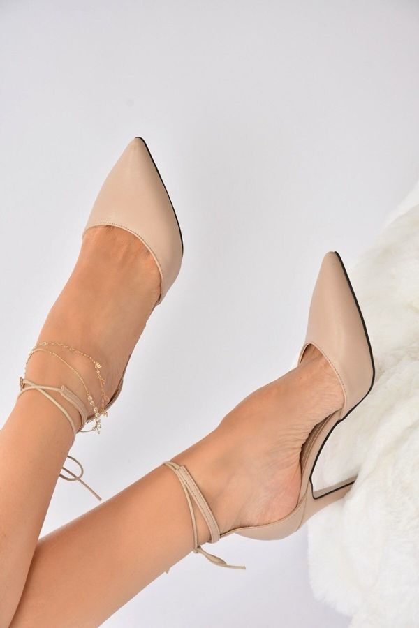 Fox Shoes Fox Shoes Women's Nude Pointed Toe Heels Shoes