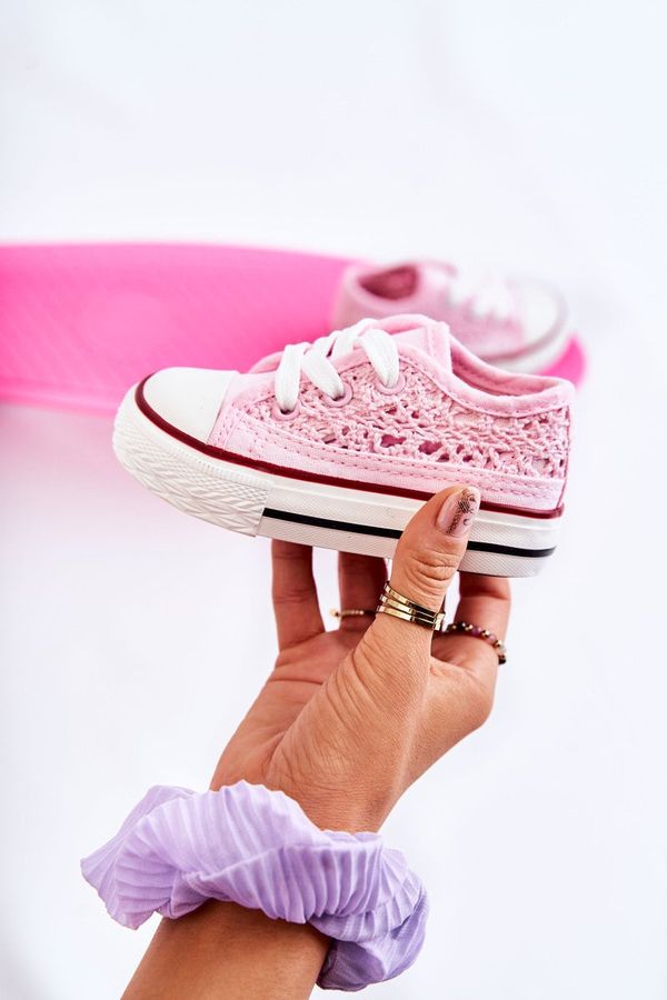 FR1 FR1 Children's Sneakers With Lace Pink Roly-Poly