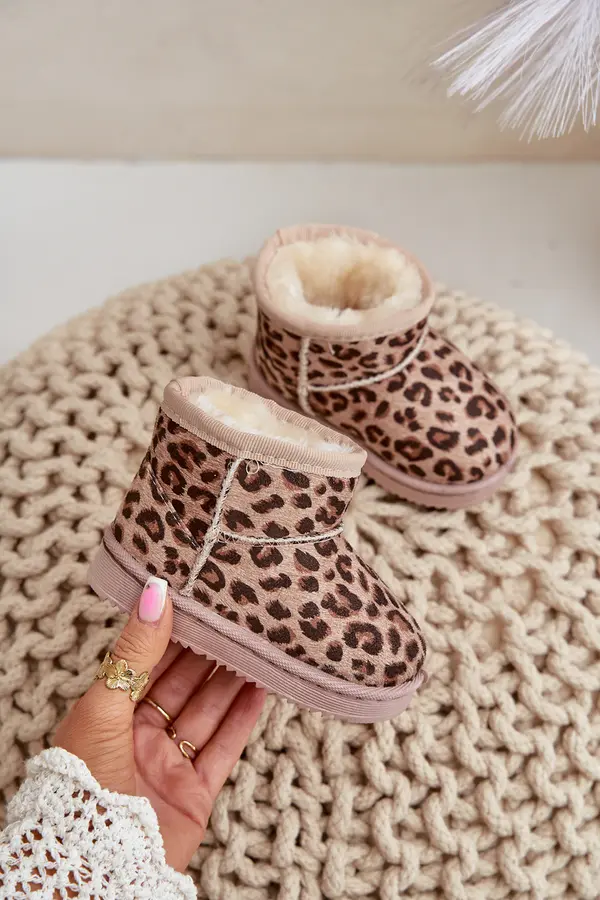 Boto FR1 Children's Snow Boots Botki Insulated Beige Nallita