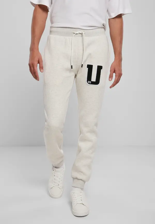 Urban Classics Frottee Patch Sweatpants Light Grey