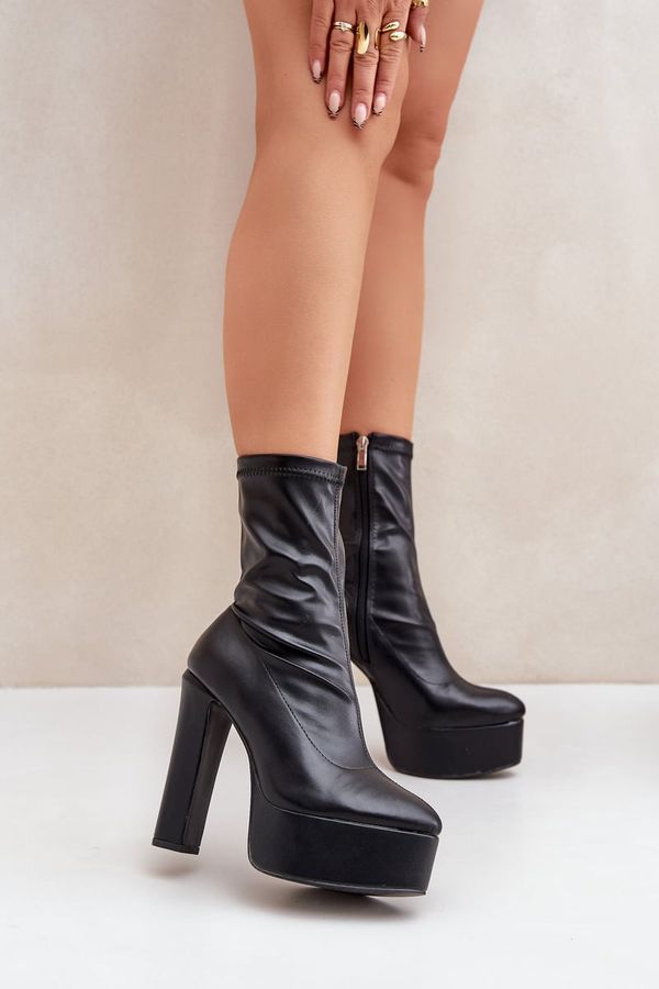 FS1 FS1 High Heel And Platform Boots Black Tennira