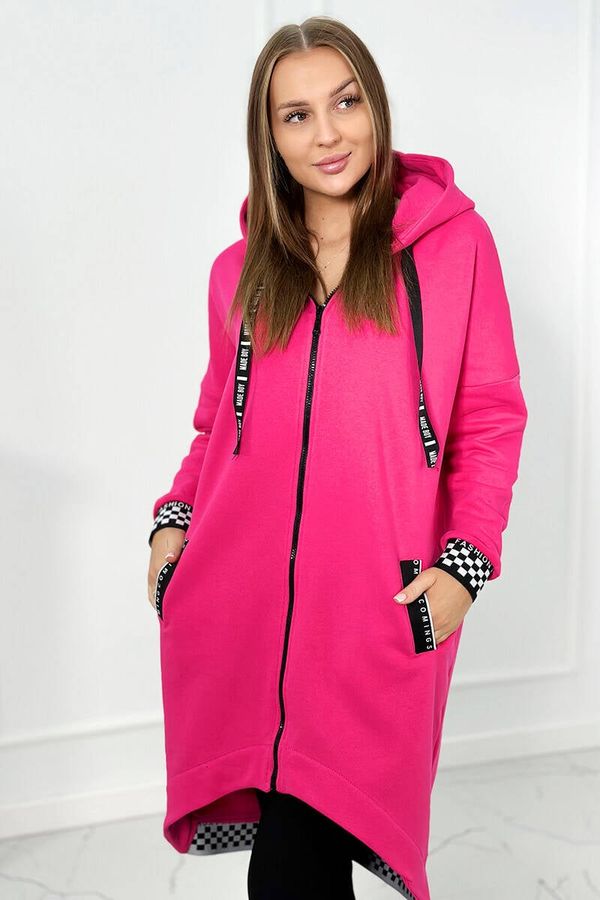 Kesi Fuchsia hoodie with zipper