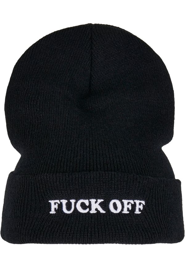 MT Accessoires Fuck Off Beanie Black/White