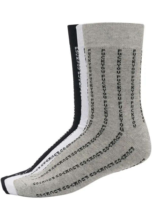 Mister Tee Fuck You Socks 3-Pack Black/Grey/White
