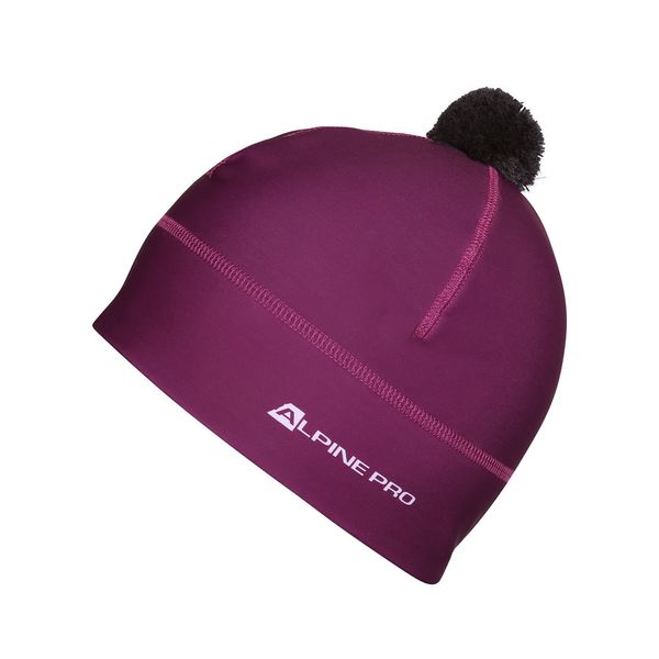 ALPINE PRO Functional cap with pompom ALPINE PRO ABERE holyhock