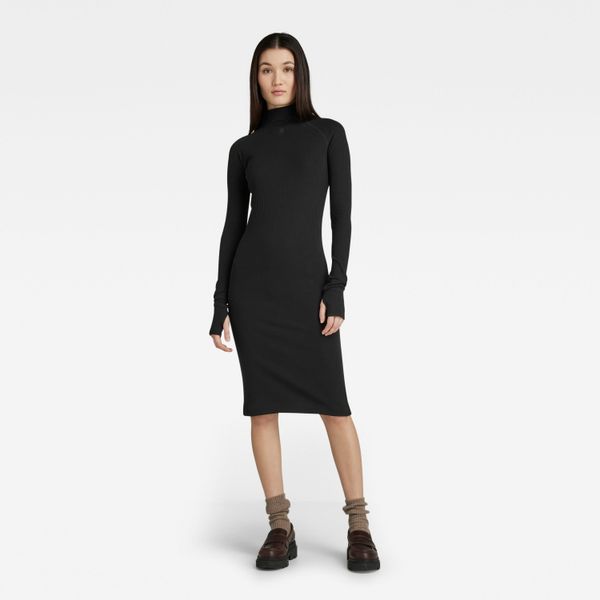 G Star G-STAR Dress - Rib slim dress wmn black