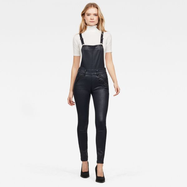 G Star G-STAR Jumpsuit - Lynn Biker HW Skinny Overall Wmn Dark Blue