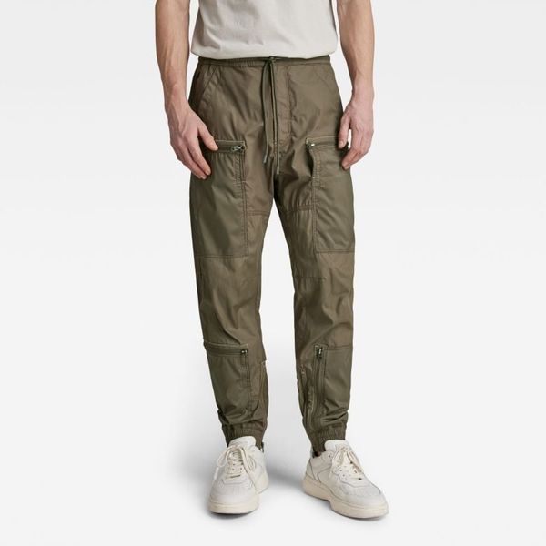 G Star G-STAR Pants - 3D PM cuffed trainer green