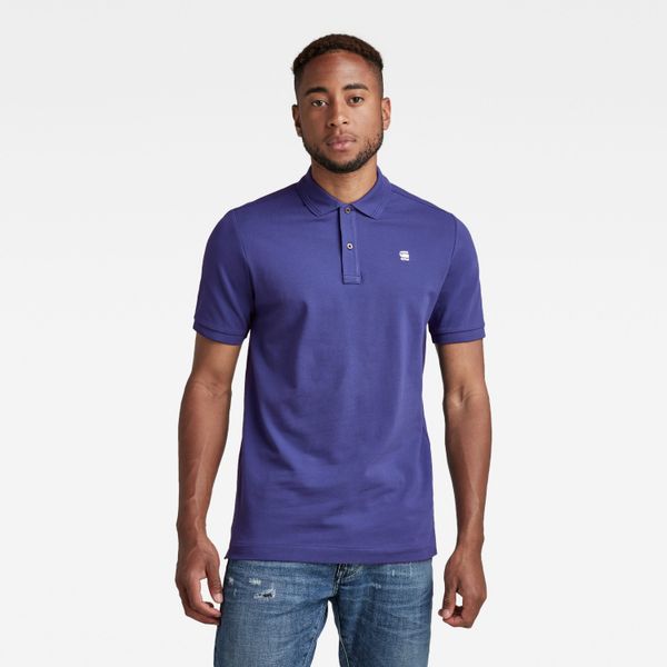 G Star G-STAR Polo T-shirt - Dunda slim polo s\s blue