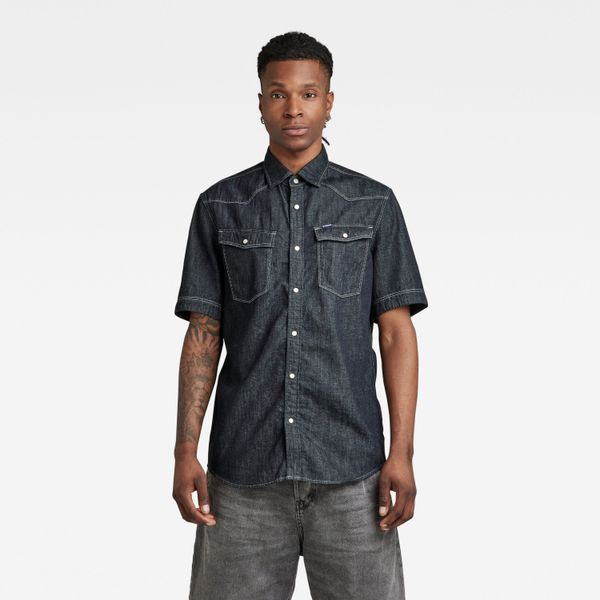G Star G-STAR Shirt - 3301 slim shirt s\s blue