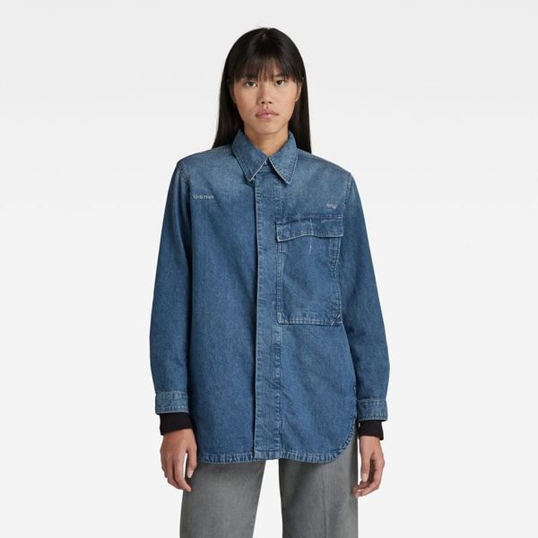 G Star G-STAR Shirt - Mysterious Overshirt wmn blue