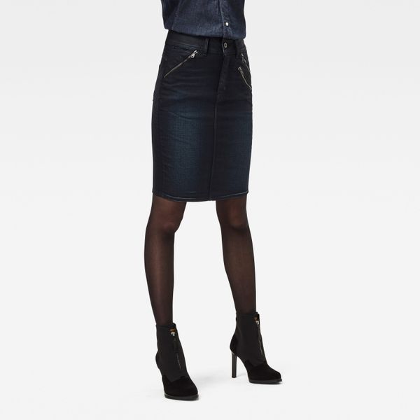 G Star G-STAR Skirt - Lynn Biker Slim Skirt Navy Blue