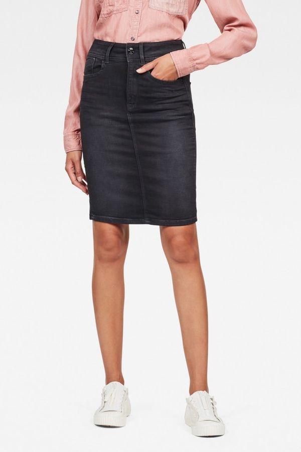 G Star G-STAR Skirt - Lynn Slim Skirt Black-Grey