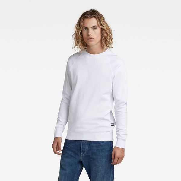 G Star G-STAR Sweater - Tweeter raglan l\s white