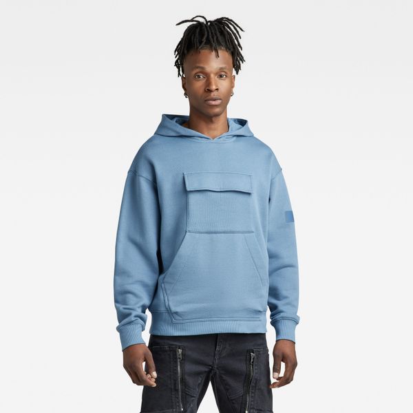 G Star G-STAR Sweatshirt - Double pt loose hdd sw blue