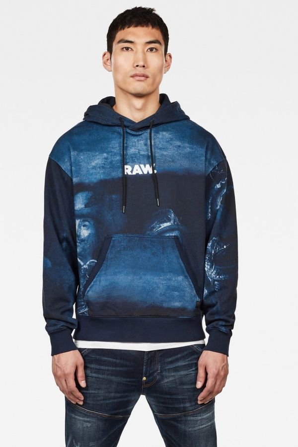 G Star G-STAR Sweatshirt - Graphic 16 rijks stor hdd sw l\s dark blue