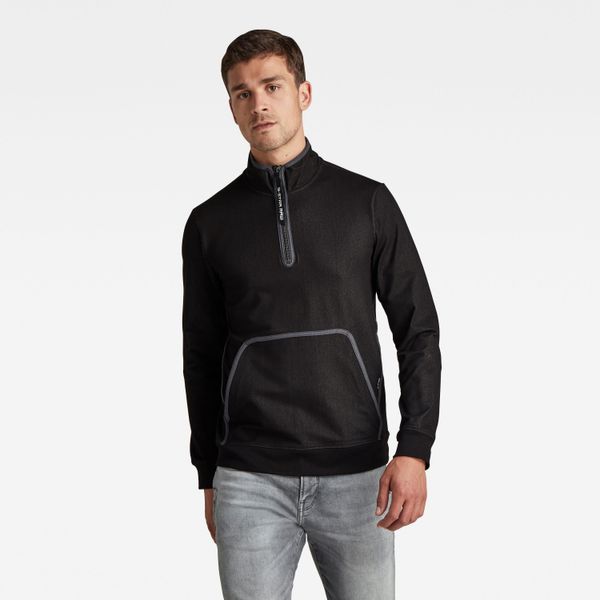 G Star G-STAR Sweatshirt - Half zip bound tweeter t l\s black