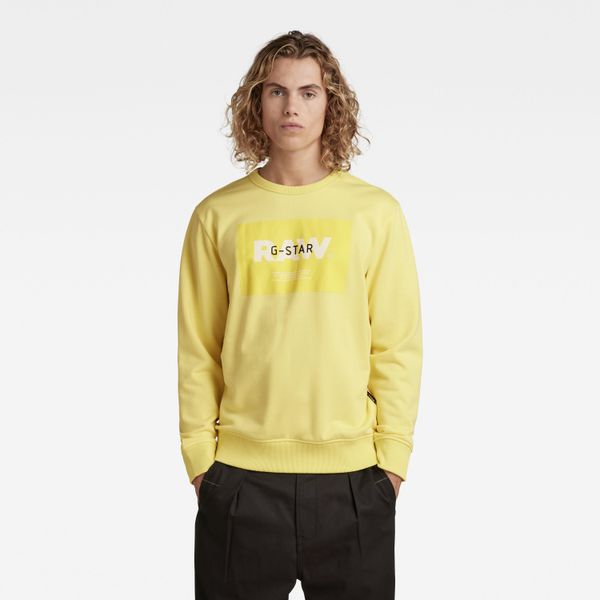 G Star G-STAR Sweatshirt - Originals logo sw yellow