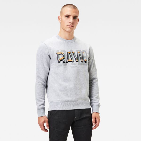 G Star G-STAR Sweatshirt - Raw dot r sw l\s grey