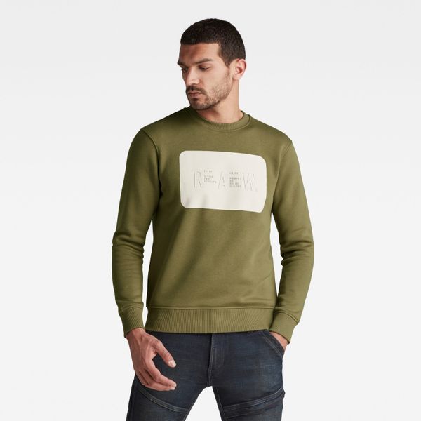 G Star G-STAR Sweatshirt - RAW. Double Layer R SW Green