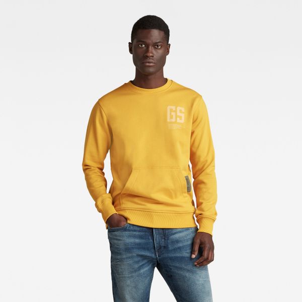 G Star G-STAR Sweatshirt - Stitch pocket r sw yellow