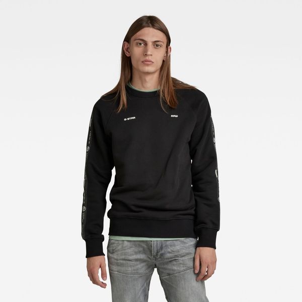 G Star G-STAR Sweatshirt - Tape raglan sw r black