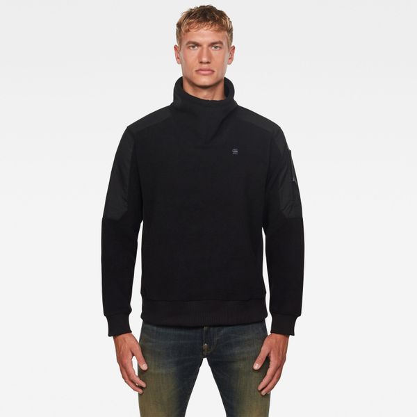 G Star G-STAR Sweatshirt - Tech Fleece funnel zip sw l\s black