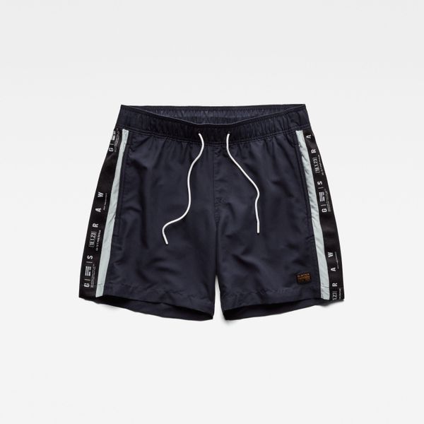 G Star G-STAR Swimwear - Dirik tape swimshorts dark blue