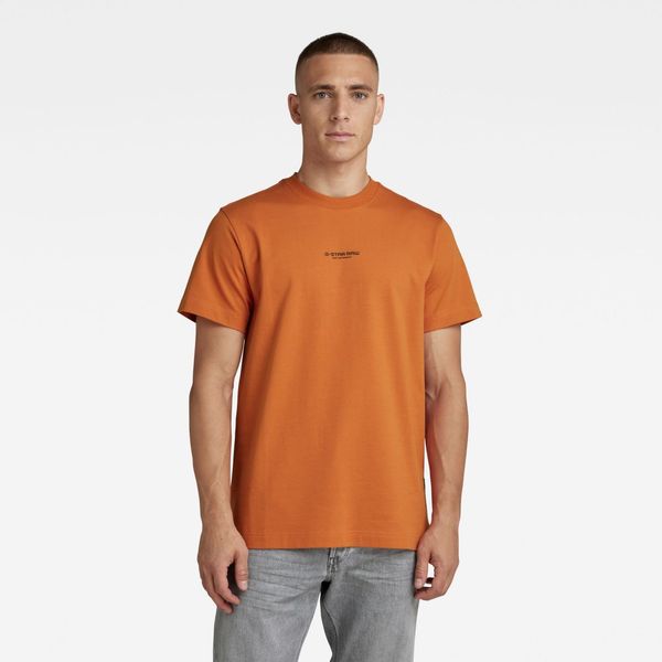 G Star G-STAR T-shirt - Center logo loose r t orange