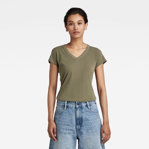 G Star G-STAR T-shirt - Eyben slim v t wmn s\s green