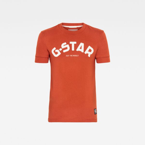 G Star G-STAR T-shirt - Felt Applique Logo Slim R T S\S orange