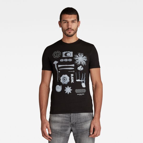 G Star G-STAR T-shirt - Object raw. slim r t s\s black