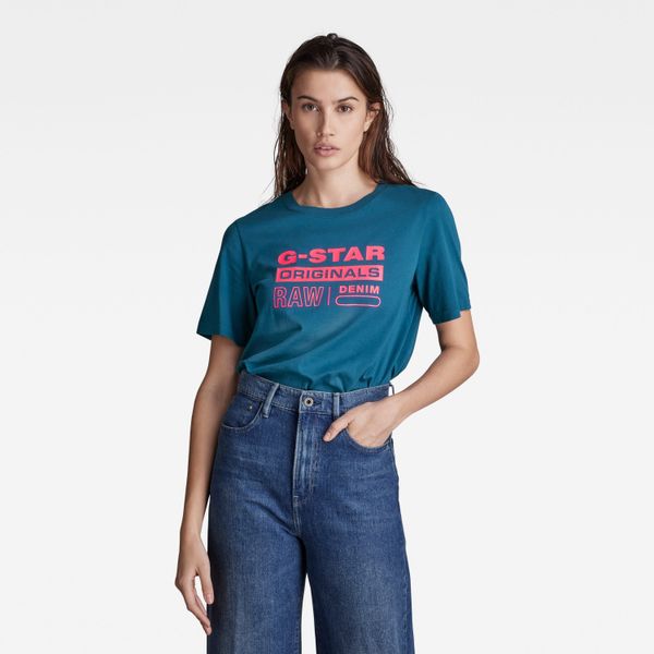 G Star G-STAR T-shirt - Originals label r t wmn blue