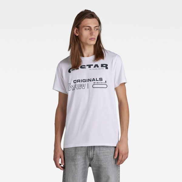 G Star G-STAR T-shirt - Originals r t white