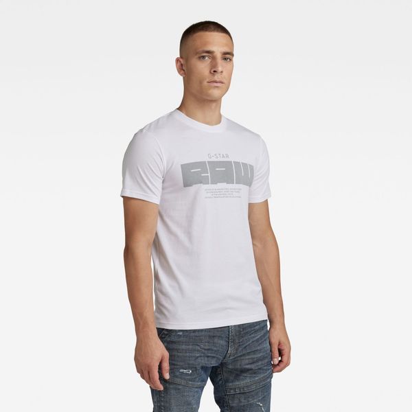 G Star G-STAR T-shirt - RAW gr slim r t white