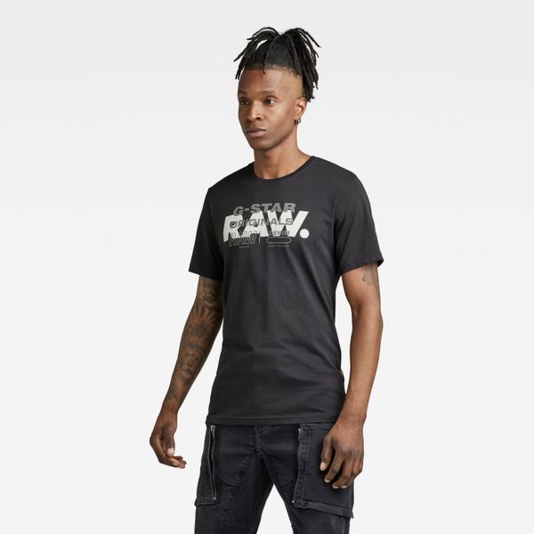 G Star G-STAR T-shirt - RAW originals slim r t black