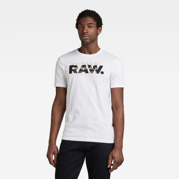 G Star G-STAR T-shirt - RAW originals slim r t white