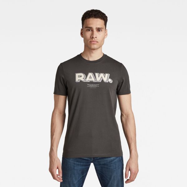 G Star G-STAR T-shirt - RAW. Slim R T Grey