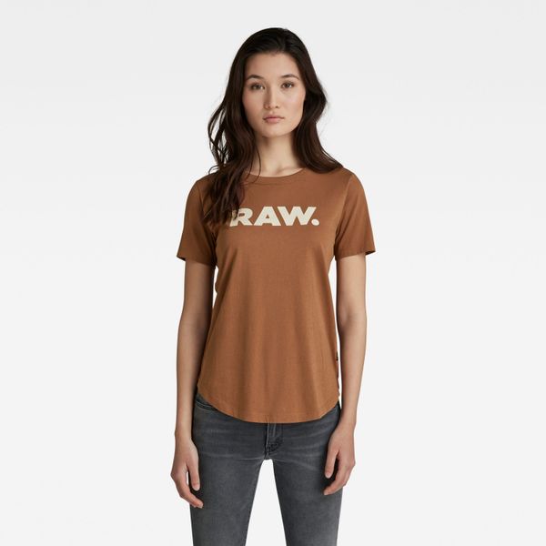 G Star G-STAR T-shirt - RAW. slim r t wmn brown