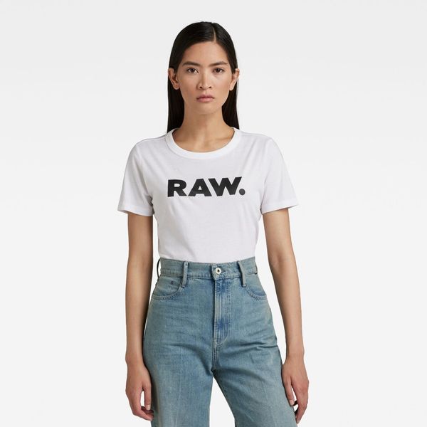 G Star G-STAR T-shirt - RAW. Slim R T WMN WHITE