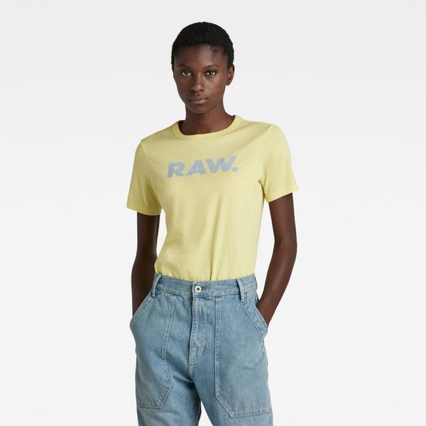 G Star G-STAR T-shirt - RAW. Slim R T WMN YELLOW