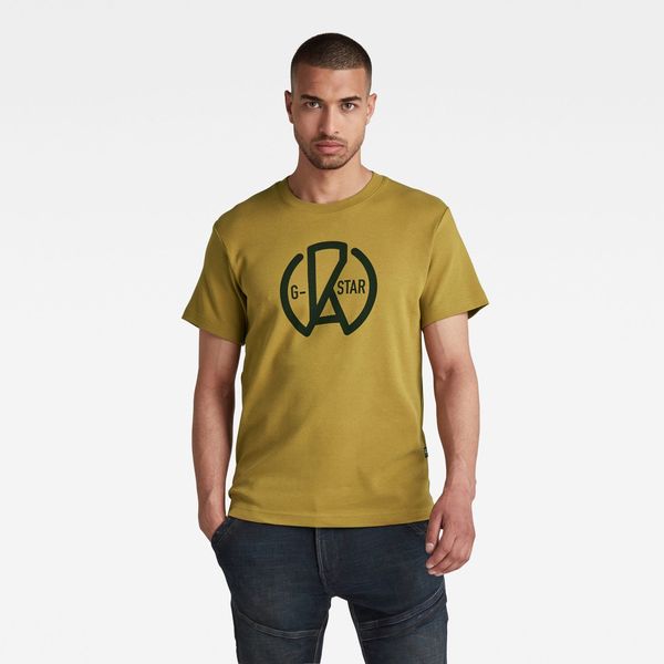 G Star G-STAR T-shirt - Ventura interlock o yellow