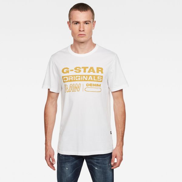 G Star G-STAR T-Shirt - Wavy Logo Originals R T S\S white