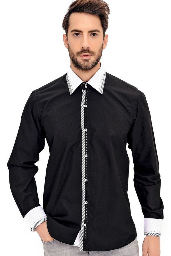 dewberry G631 DEWBERRY SHIRT-BLACK